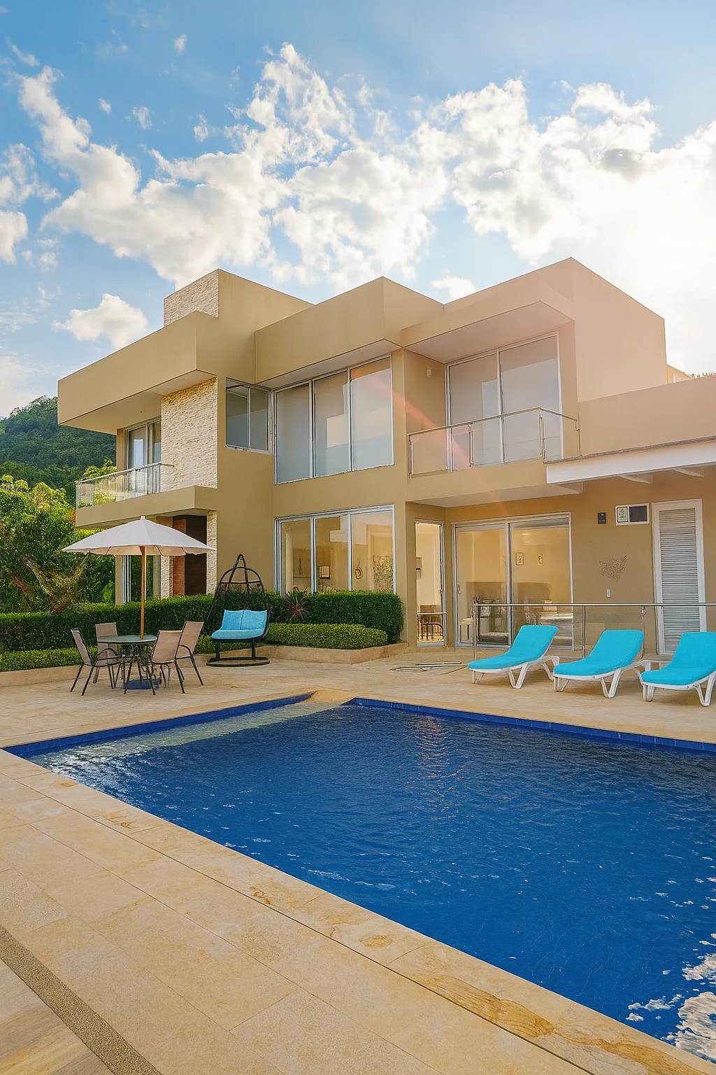 Villa Orquídea — exterior con piscina